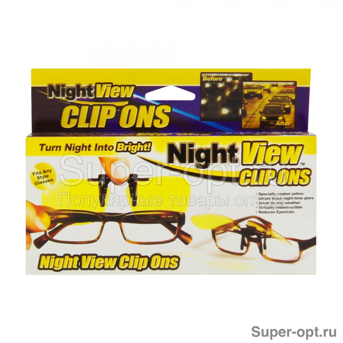 Антибликовые очки Night View Clip Ons