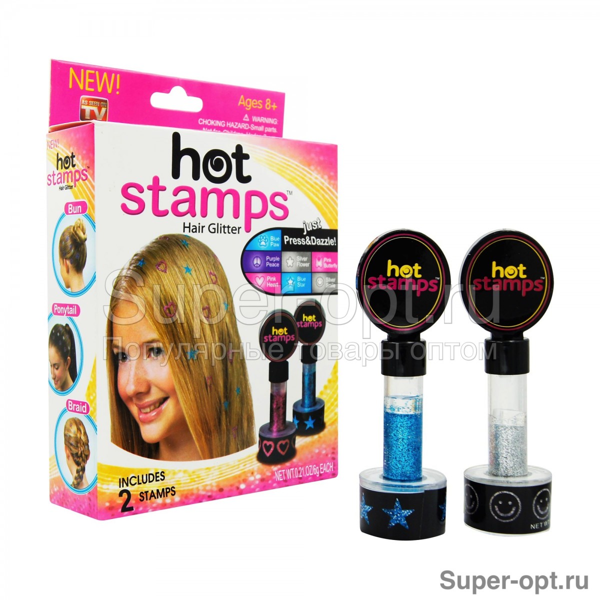 Цветные штампы для волос Hot Stamps