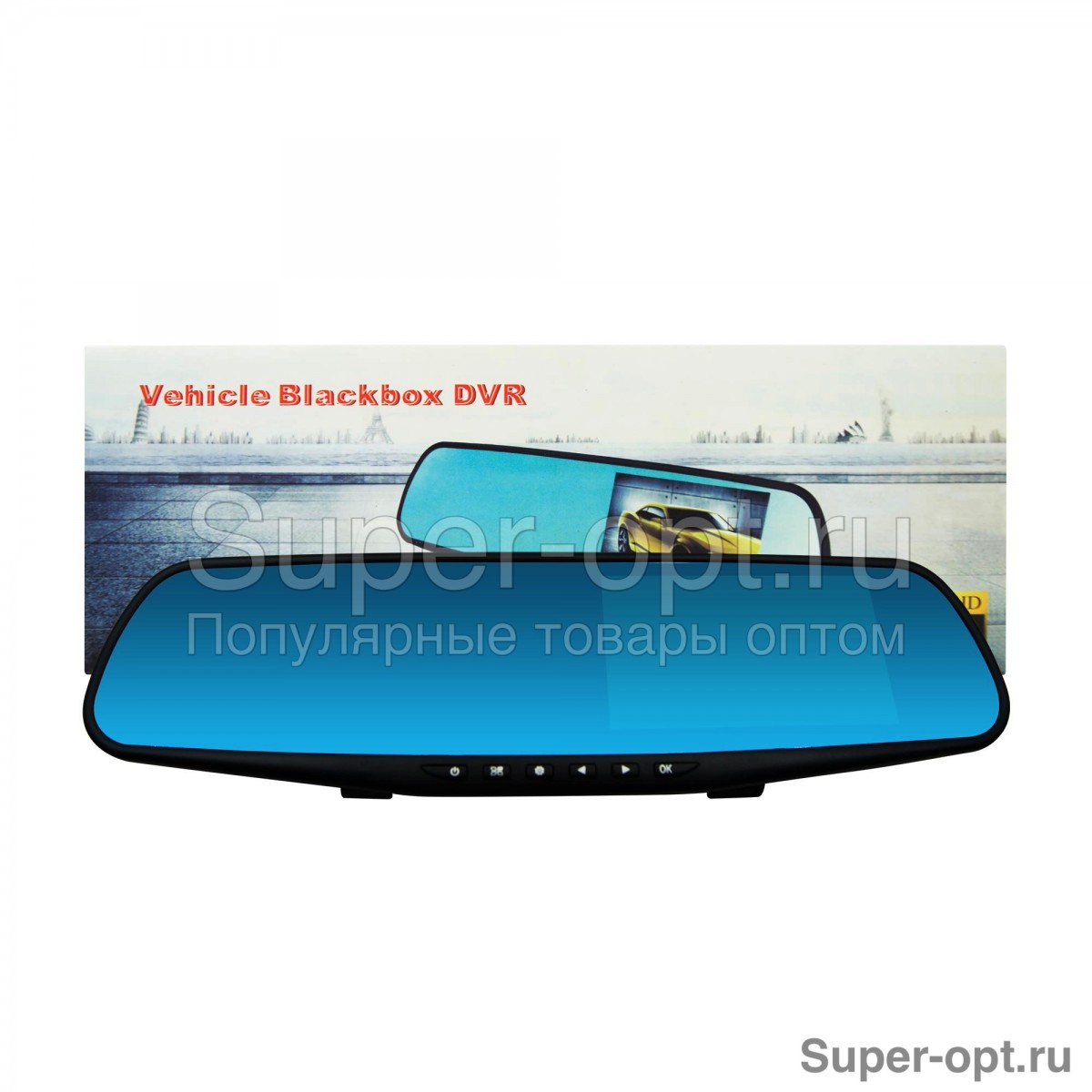 Зеркало-видеорегистратор Vehicle Blackbox DVR с камерой заднего вида