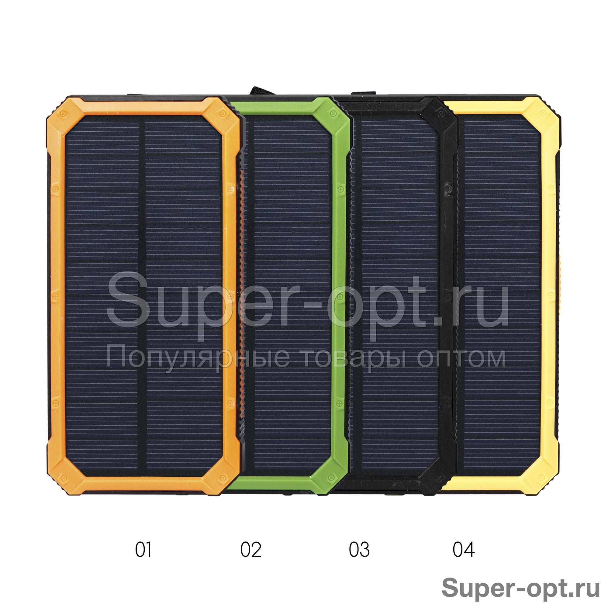 Power Bank на солнечных батареях Solar Power Box 20000 mAh