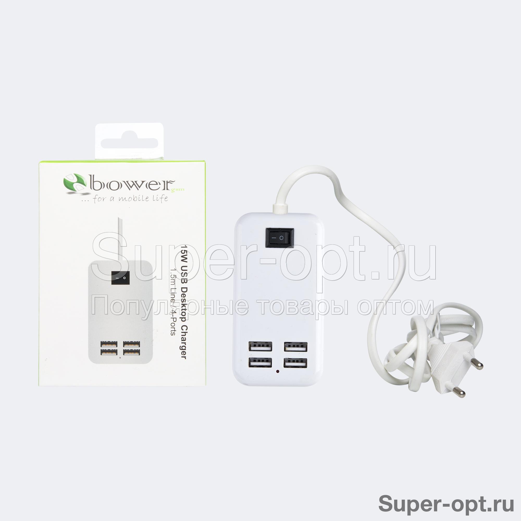 USB адаптер на 4 порта Bower CH-230