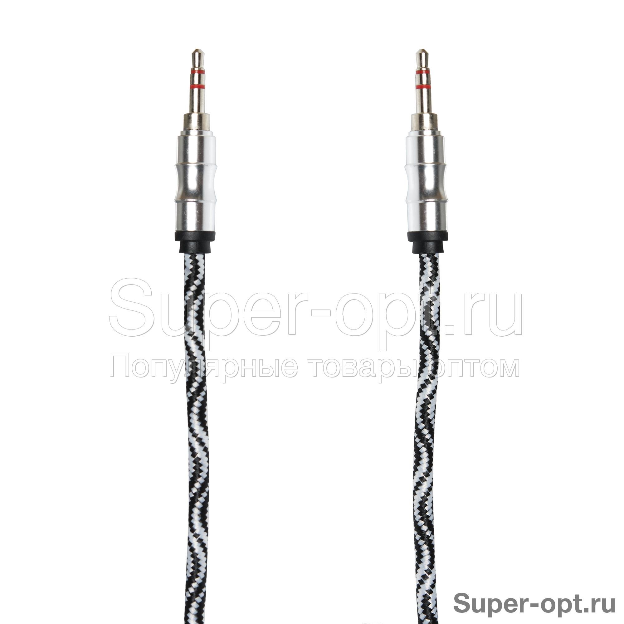 Аудио кабель AUX с оплеткой 3.5 мм