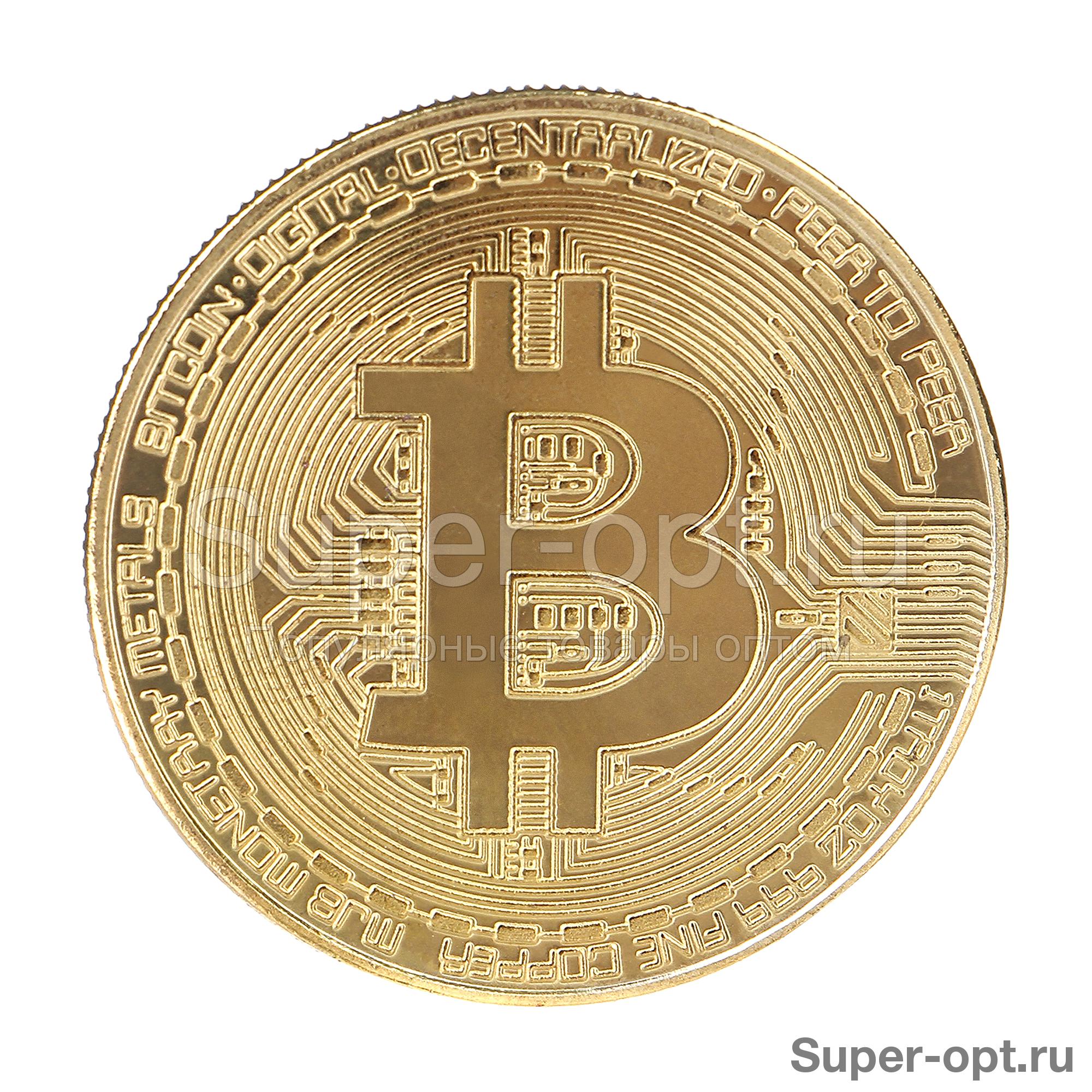 Сувенирная монета Bitcoin